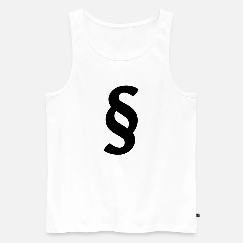 Paragraph - Männer Premium Bio Tank Top - Weiß