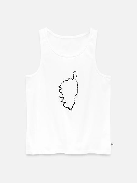 Corse ligne - Débardeur bio Premium Homme - blanc