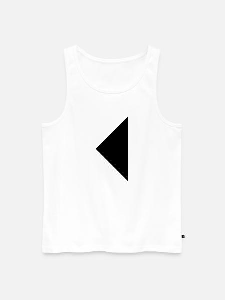 Dreieck - Männer Premium Bio Tank Top - Weiß