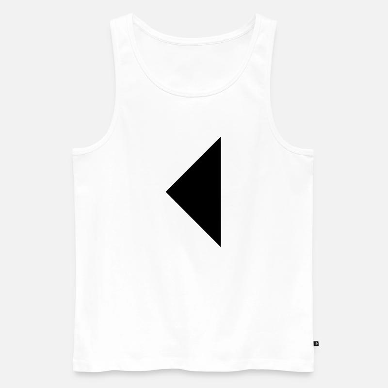 Dreieck - Männer Premium Bio Tank Top - Weiß