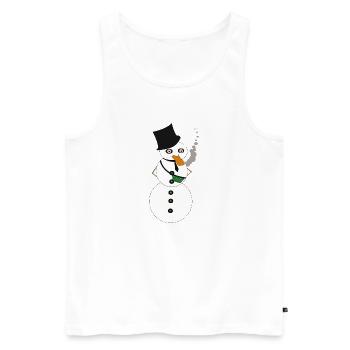 Stoneman - Männer Premium Bio Tank Top - Weiß - Vorne - Michal (187cm)