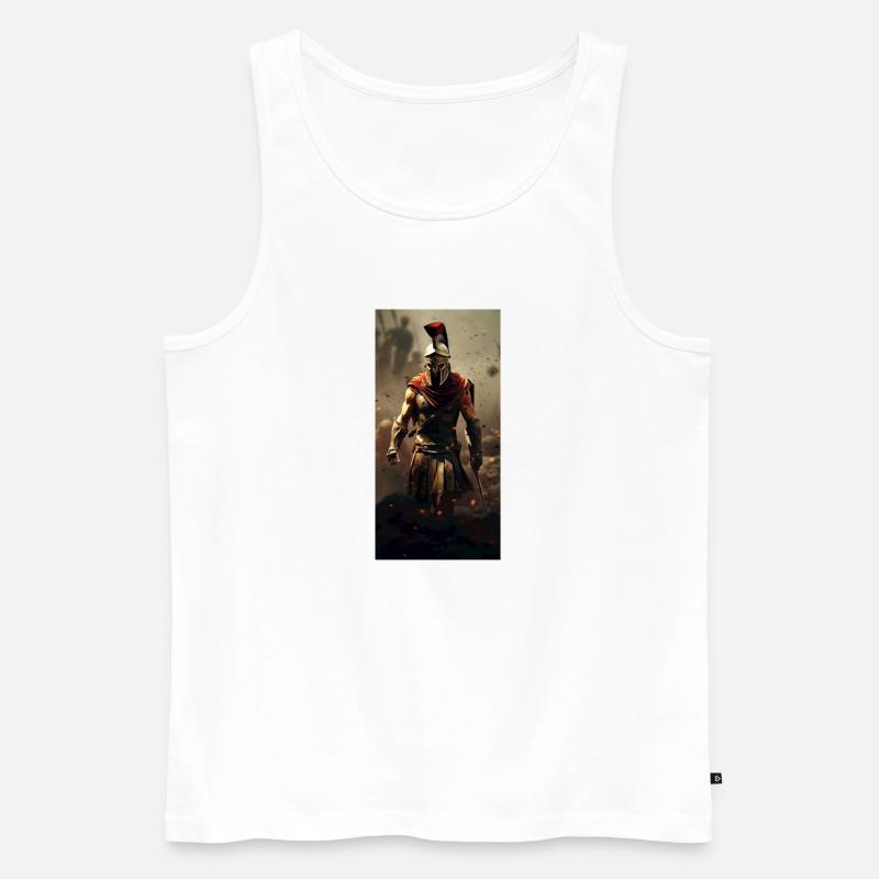 C9030EE5B3D974B0310754FB300ED40E - Männer Premium Bio Tank Top - Weiß