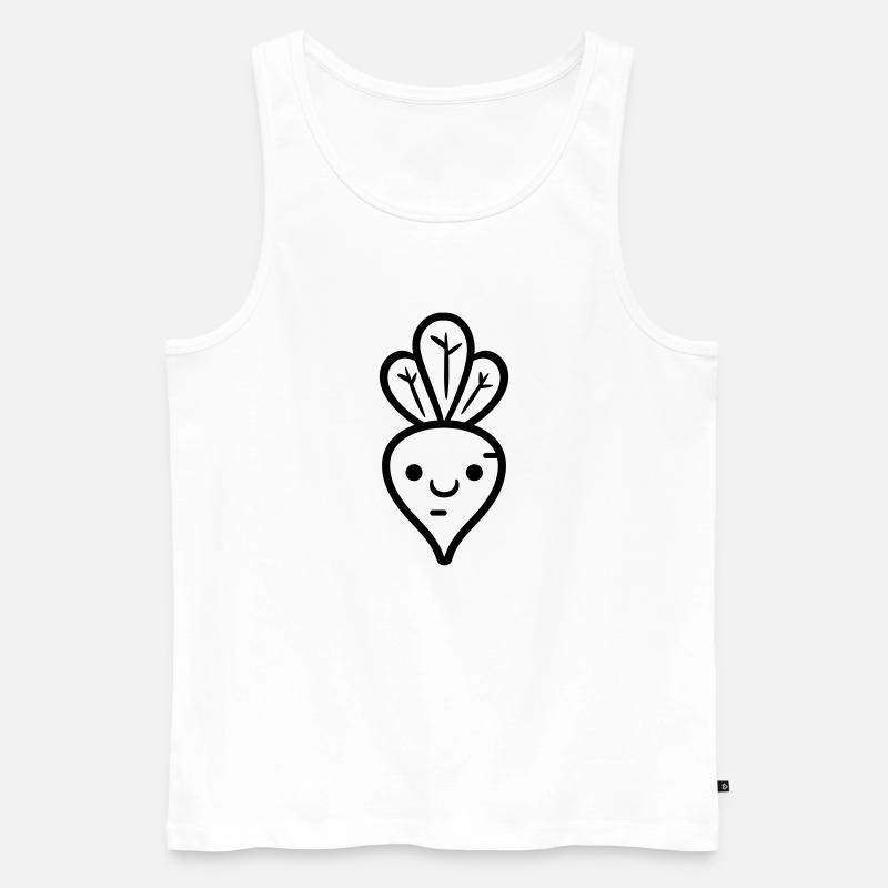 Karotte - Männer Premium Bio Tank Top - Weiß