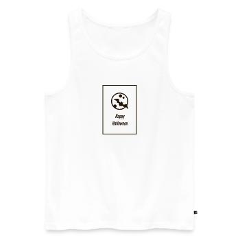 Happy Halloween - Men's Premium Organic Tank Top - white - Front - Michal (187cm)