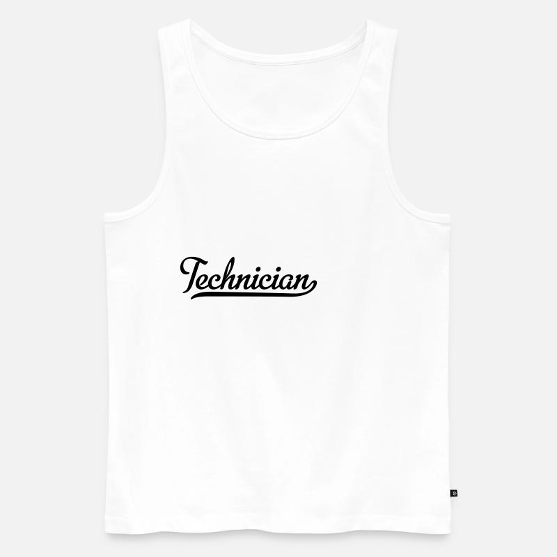 Techniker - Männer Premium Bio Tank Top - Weiß