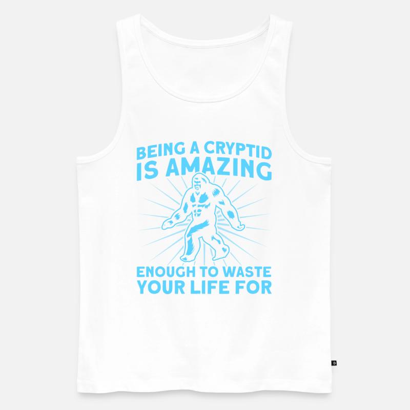 Kryptozoologie Kryptoide Monster Nerd Geschenk - Männer Premium Bio Tank Top - Weiß