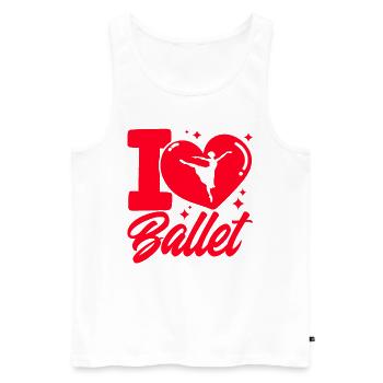 Ballet Dancer Ballet Dance Ballet Girls - Men's Premium Organic Tank Top - white - Front - AI Model Male 178 light (178cm)