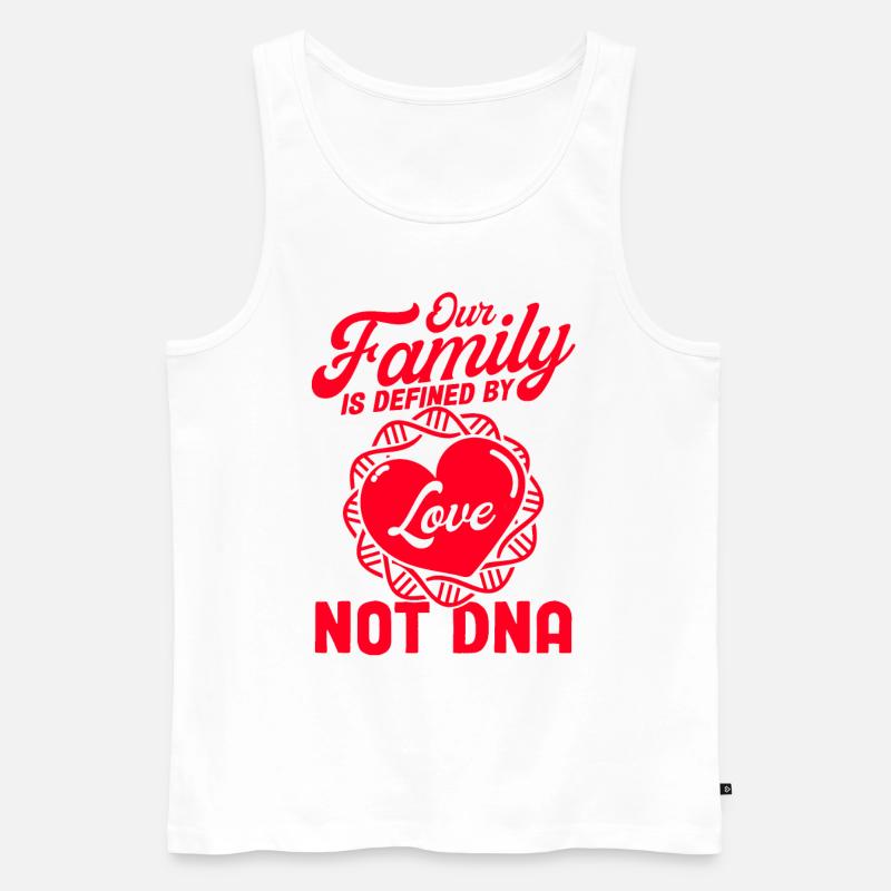 Adoption Pflegeeltern Adoptiveltern Geschenk - Männer Premium Bio Tank Top - Weiß