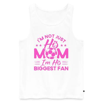 Sportfan Fußball Fußball Mama Geschenk - Männer Premium Bio Tank Top - Weiß - Vorne - AI Model Male 178 light (178cm)