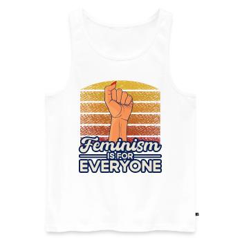 Women's Rights Feminist Empowerment - Men's Premium Organic Tank Top - white - Front - Michal (187cm)