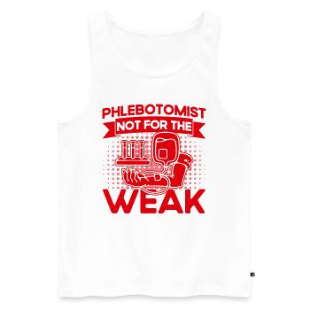 Blutabnahme Phlebotomie Labor Phlebotomist Geschen - Männer Premium Bio Tank Top - Weiß - Vorne - AI Model Male 178 light (178cm)