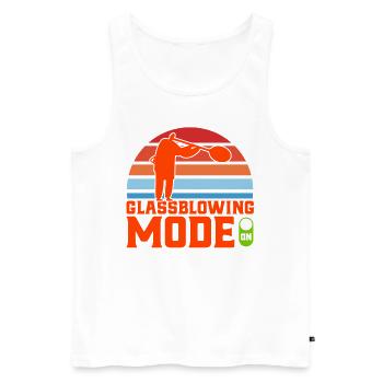 Glasarbeiter Glasblasen Glasbläserei Geschenk - Männer Premium Bio Tank Top - Weiß - Vorne - AI Model Male 178 light (178cm)