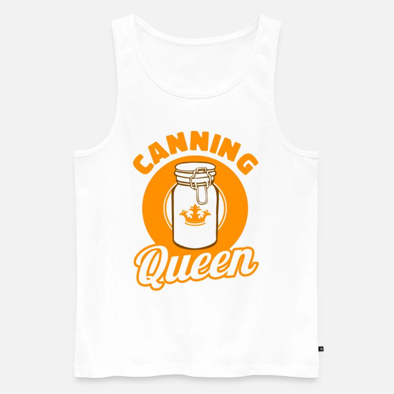 Canning Queen Einmachen Geschenk - Männer Premium Bio Tank Top - Weiß