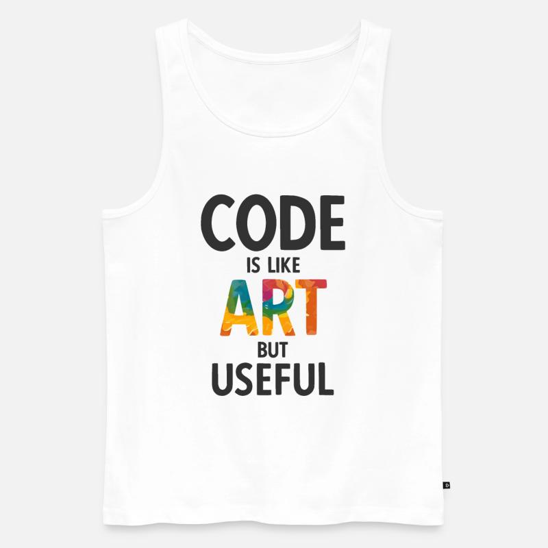 Software Ingenieur Informatiker Programmierer - Männer Premium Bio Tank Top - Weiß