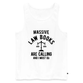 Richter Jurist Anwalt - Männer Premium Bio Tank Top - Weiß - Vorne - Michal (187cm)