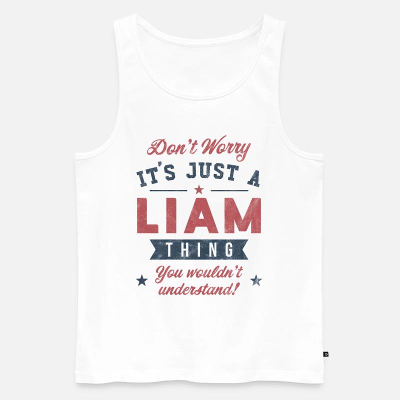 Es ist eine Liam-Sache - Männer Premium Bio Tank Top - Weiß