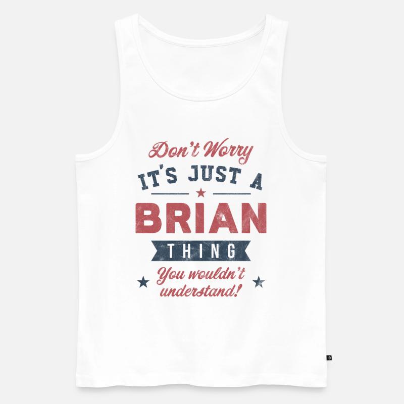 C’est un truc de Brian - Débardeur bio Premium Homme - blanc