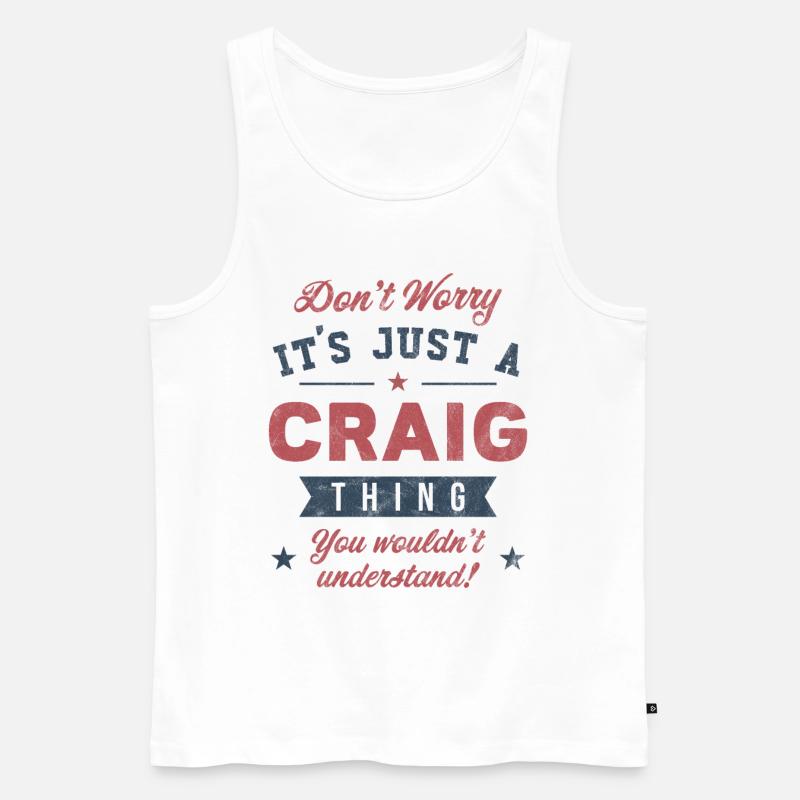 Es ist eine Craig-Sache - Männer Premium Bio Tank Top - Weiß