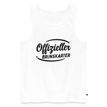 Schafkopf Offizieller Brunskarter Kartenspiel Bier - Männer Premium Bio Tank Top - Weiß - Vorne - Michal (187cm)