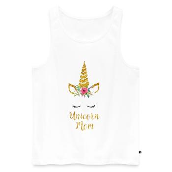Licorne Maman - Débardeur bio Premium Homme - blanc - Devant - Michal (187cm)