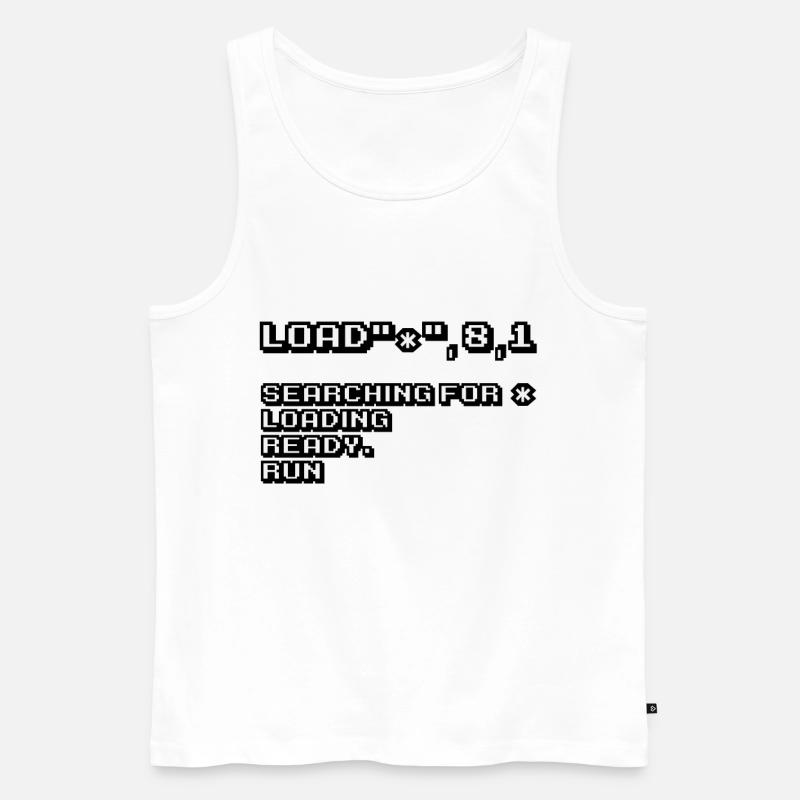 Retro Computing und 8-Bit Nostalgie - Männer Premium Bio Tank Top - Weiß