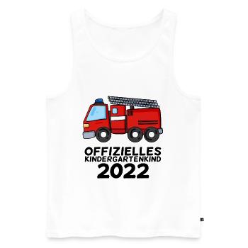 Kindergarten - Ich bin jetzt ein Kindergartenkind - Männer Premium Bio Tank Top - Weiß - Vorne - Michal (187cm)