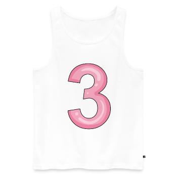 3 - Männer Premium Bio Tank Top - Weiß - Vorne - Michal (187cm)