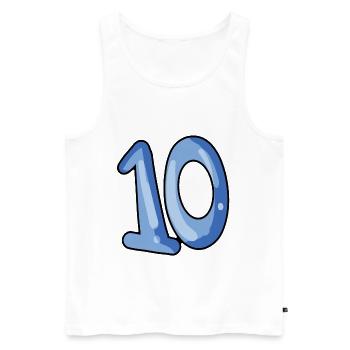 10 - Débardeur bio Premium Homme - blanc - Devant - Michal (187cm)