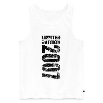 Limited Edition 2007 18th Birthday Gift - Men's Premium Organic Tank Top - white - Front - Michal (187cm)