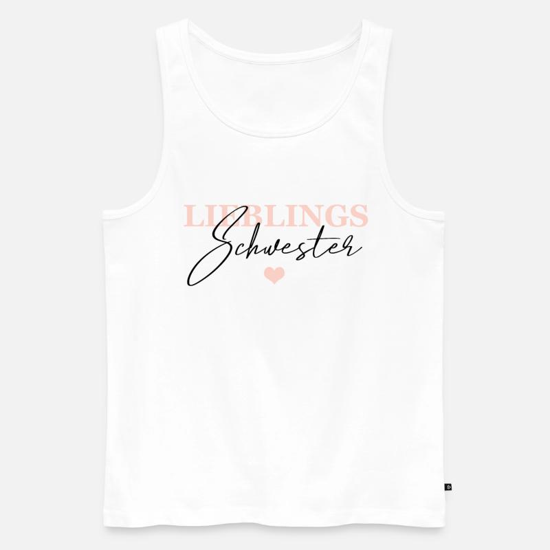 Lieblings Schwester - Männer Premium Bio Tank Top - Weiß