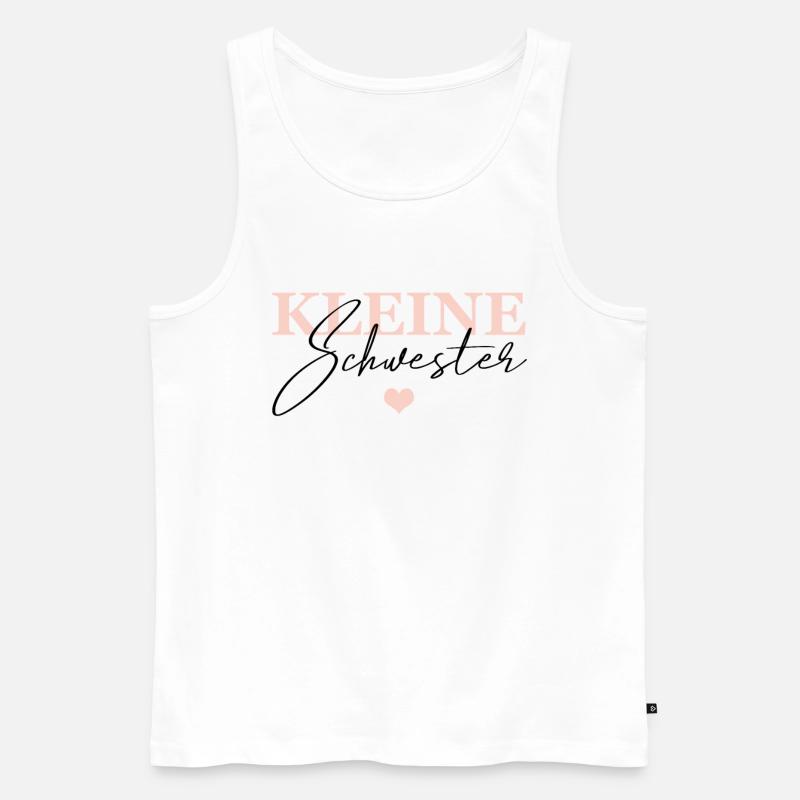 Kleine Schwester - Männer Premium Bio Tank Top - Weiß