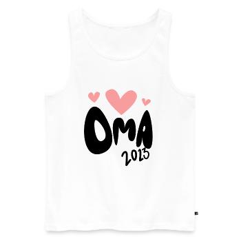 Oma 2023 - Werdende Oma 2023 - Männer Premium Bio Tank Top - Weiß - Vorne - Michal (187cm)