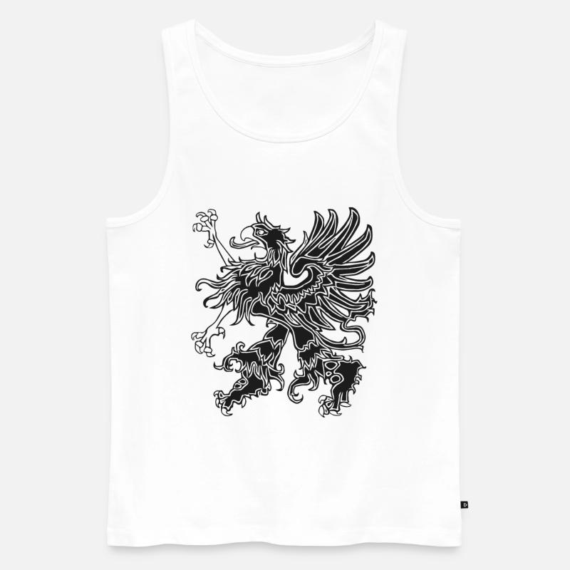 Vorpommern Greif - Männer Premium Bio Tank Top - Weiß