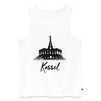 Hercules Kassel - Men's Premium Organic Tank Top - white - Front - AI Model Male 178 light (178cm)