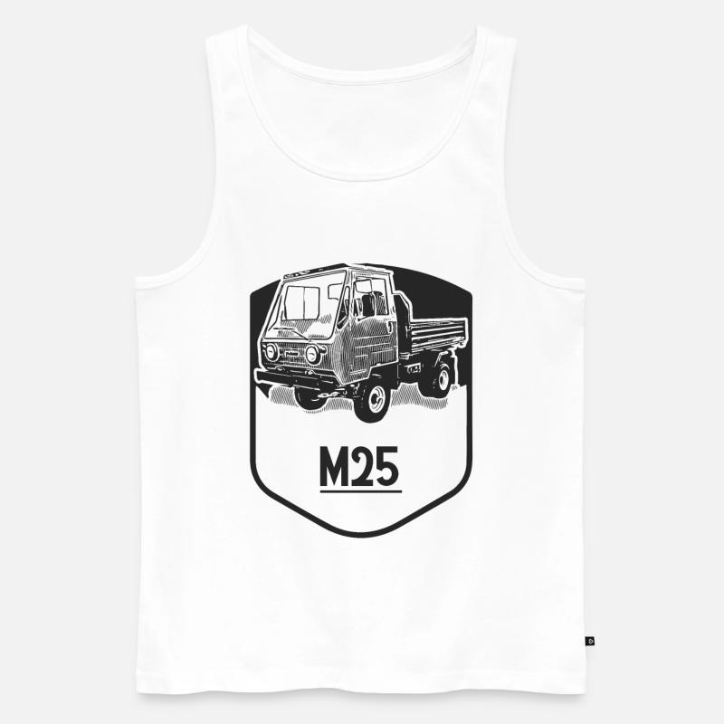 M25 Multicar - Männer Premium Bio Tank Top - Weiß