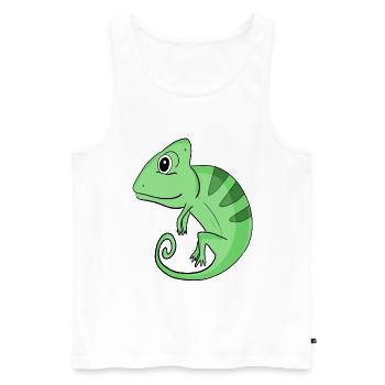 Caméléon - Débardeur bio Premium Homme - blanc - Devant - Michal (187cm)