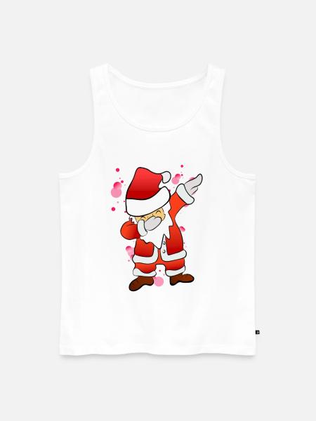 Dabbing Nicholas - Men's Premium Organic Tank Top - white