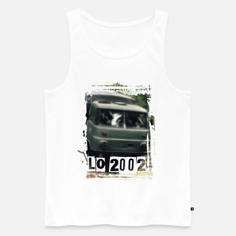 Robur LO 2002 DDR - Männer Premium Bio Tank Top - Weiß