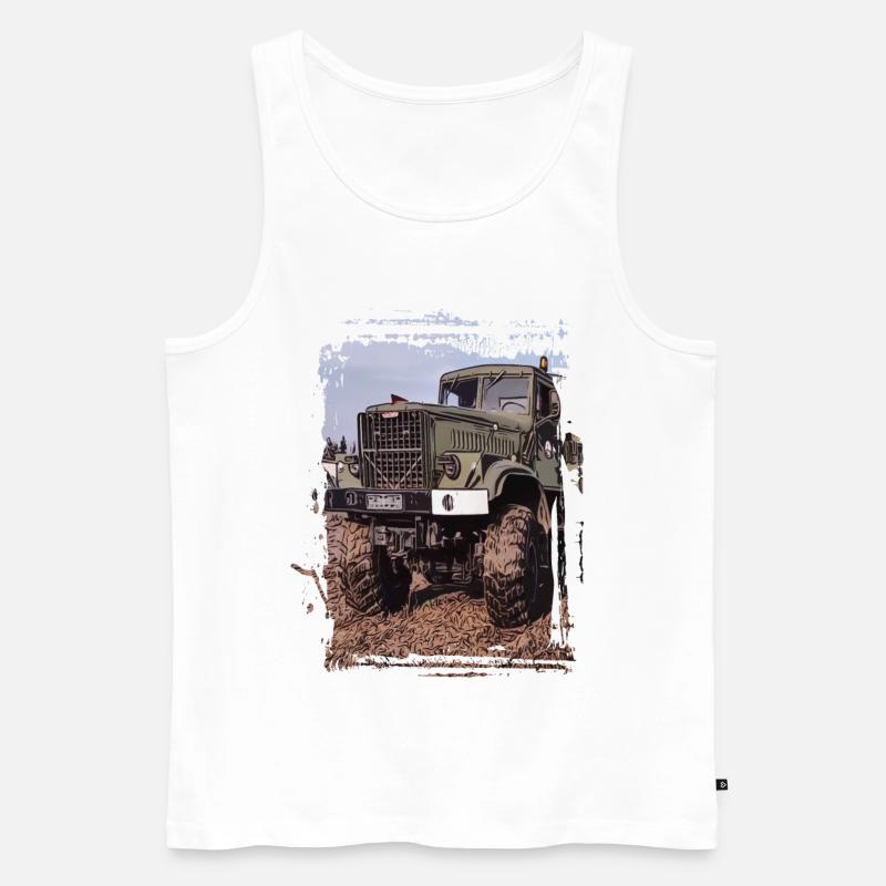KRAZ LKW - Männer Premium Bio Tank Top - Weiß