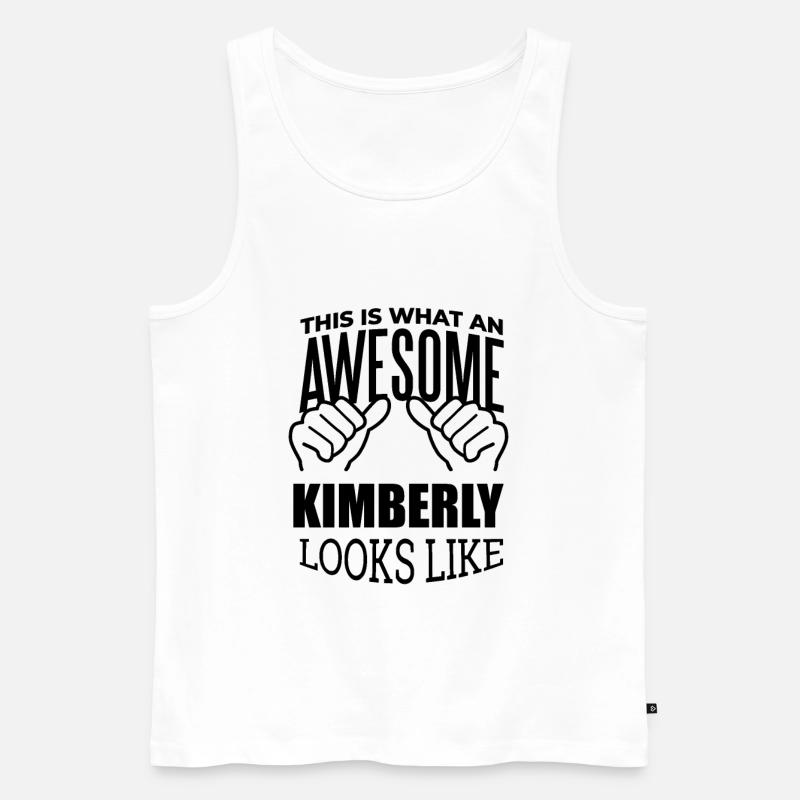 Kimberly - Männer Premium Bio Tank Top - Weiß