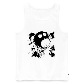 Bowling ball - Men's Premium Organic Tank Top - white - Front - AI Model Male 178 light (178cm)