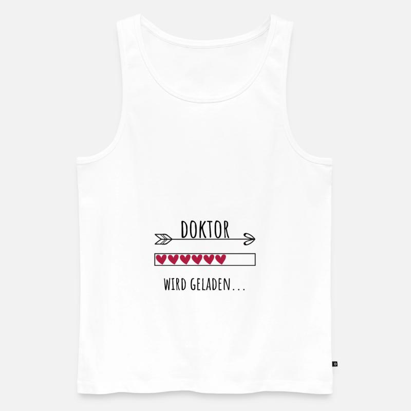 Doktor Personalisierter Beruf Mädchen - Männer Premium Bio Tank Top - Weiß