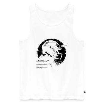 Football Spieler - Männer Premium Bio Tank Top - Weiß - Vorne - Michal (187cm)