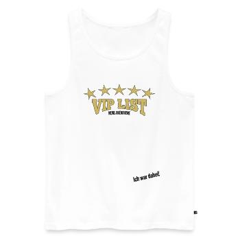 Jugendweihe Gästebuch - Jugendweihe 2026 - Männer Premium Bio Tank Top - Weiß - Vorne - AI Model Male 178 light (178cm)