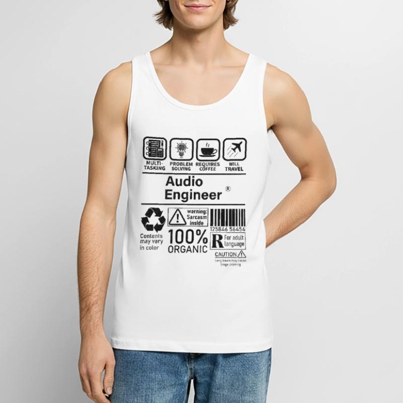 Audio Engineer multi tasking problem solving Men's Premium Organic Tank Top