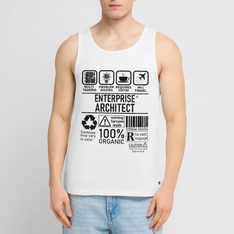 Enterprise Architect multi tasking problem solving Débardeur bio Premium Homme