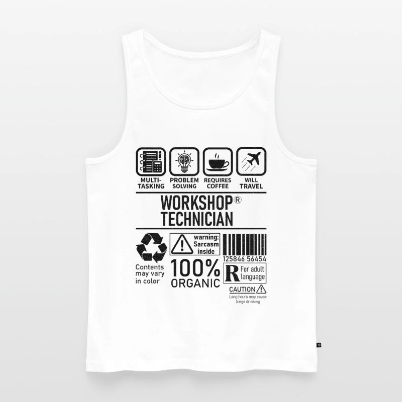 Workshop Technician multi tasking problem solving Männer Premium Bio Tank Top