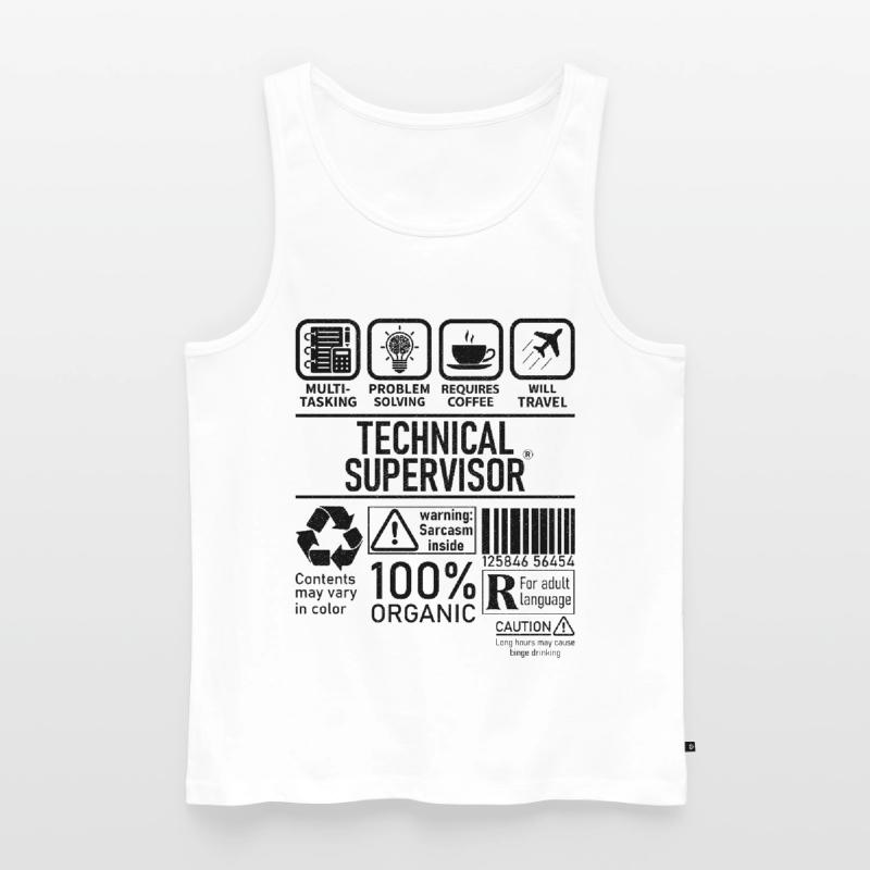 Technical Supervisor multi tasking problem solving Männer Premium Bio Tank Top