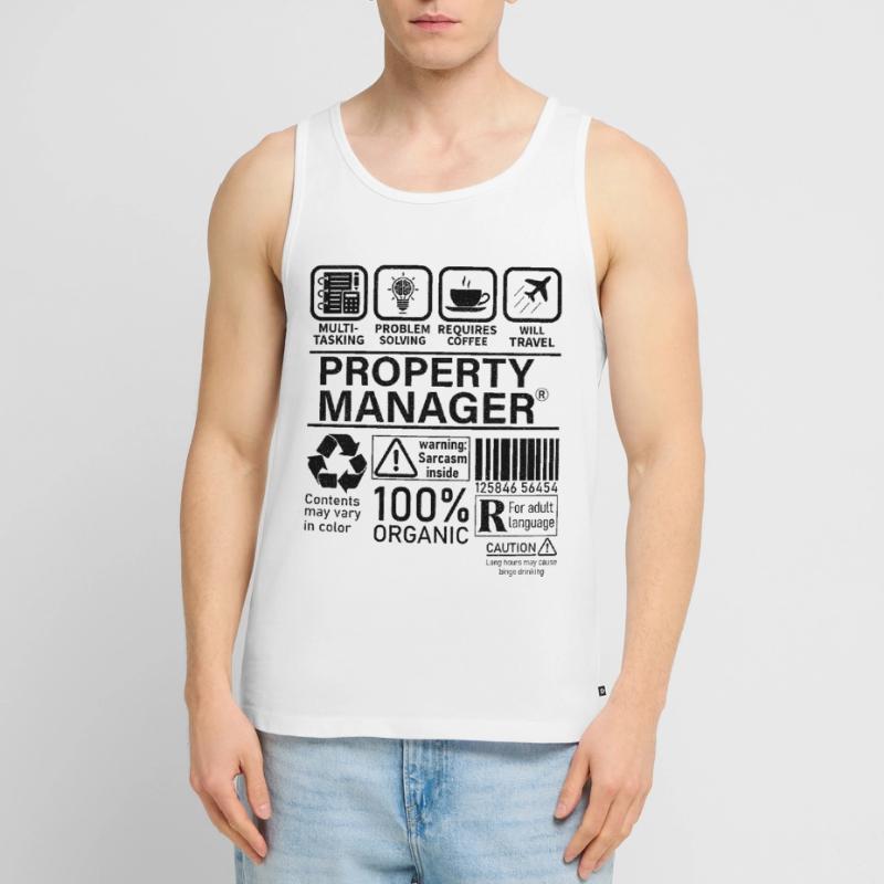 property manager multi tasking problem solving Männer Premium Bio Tank Top
