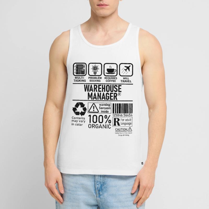 Warehouse Manager multi tasking problem solving Männer Premium Bio Tank Top